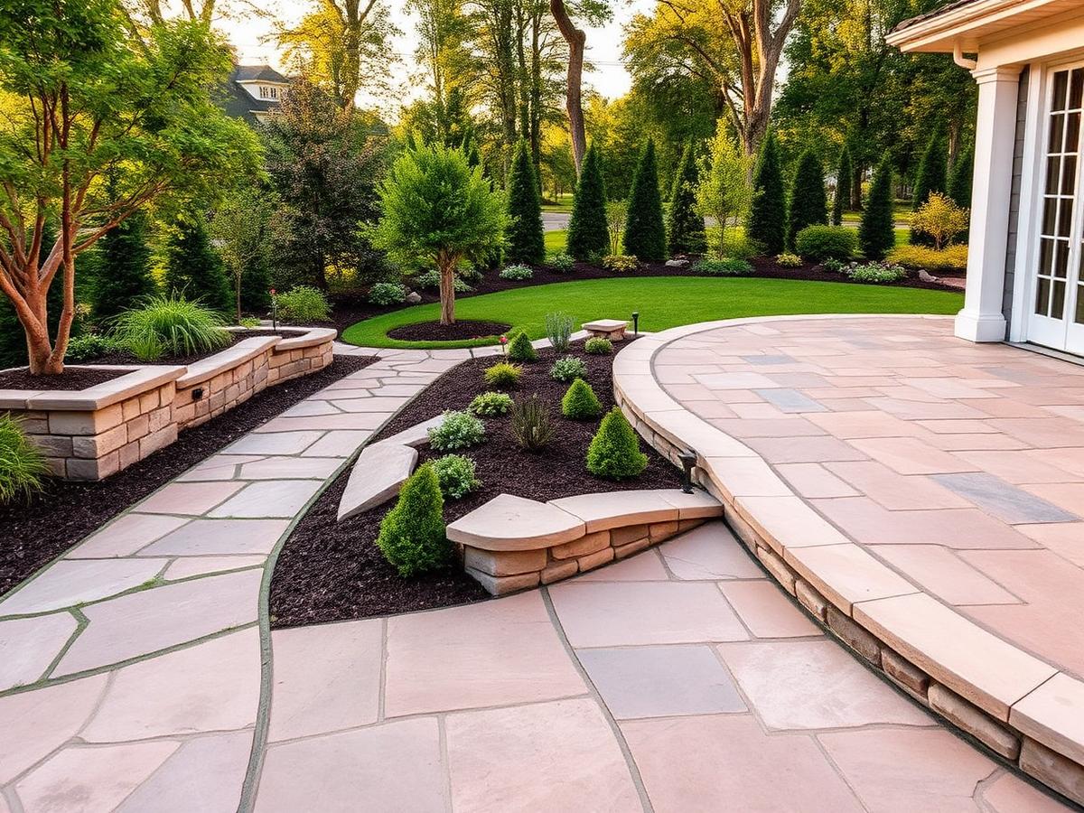 Example imagery representing patios and walkways